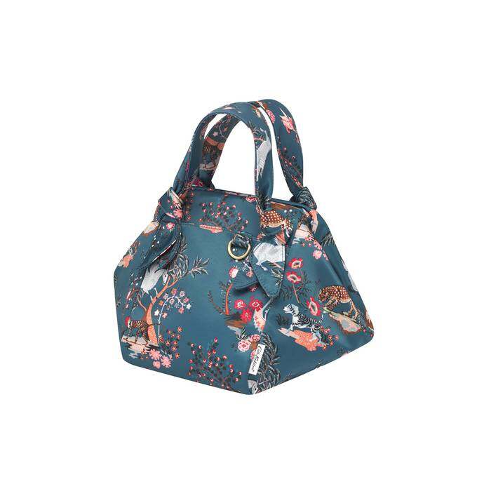 Recycled Satin Grab Bucket Bag Painted Kingdom Teal