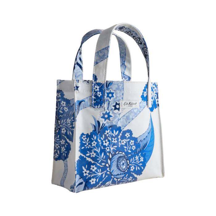 Female Small Bookbag Doodles & Daydreams Floral Blue/White