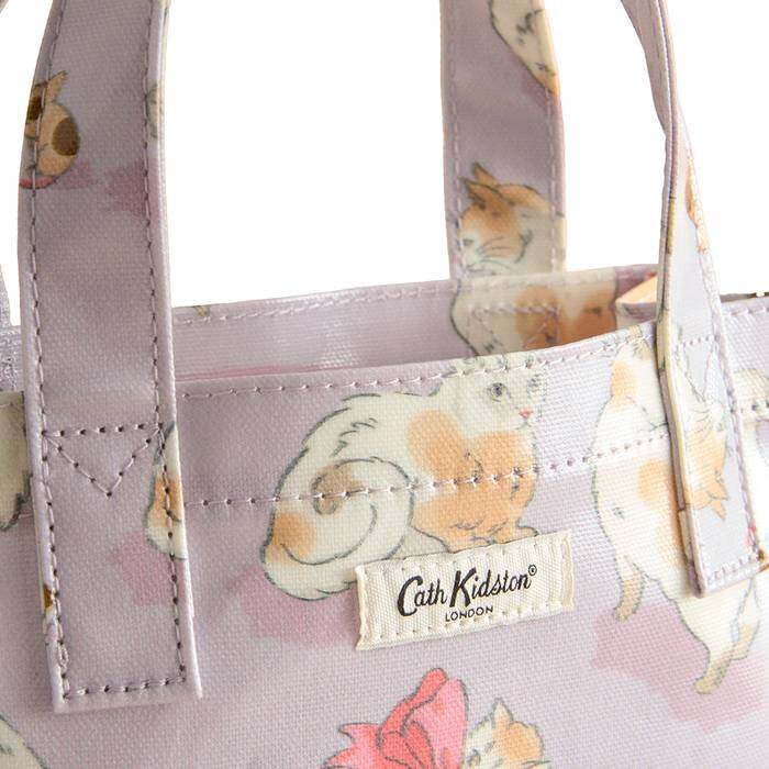 Female Small Bookbag Cats & Mouse Pink 1