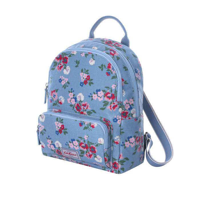 Small Backpack Summer Floral Light Blue 1