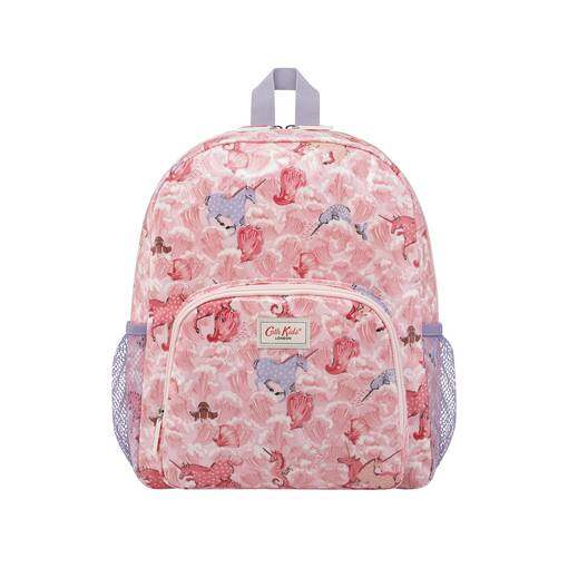 Kids Classic Large Backpack with Mesh Pocket Unicorn Waves Pink Women s Kids Bags Fashion Gifts Cath Kidston