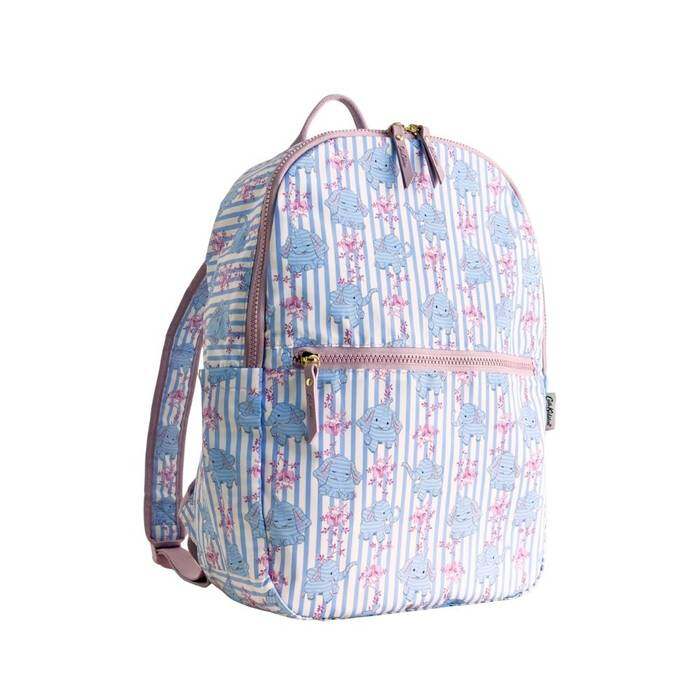 Female Foldaway Backpack Nana the Elephant Multi-Color