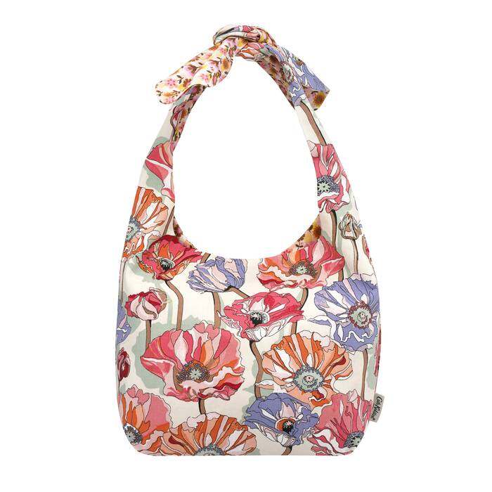 Mini Reversible Knotted Shopper Summer Poppy Midscale Pink/Cream 0