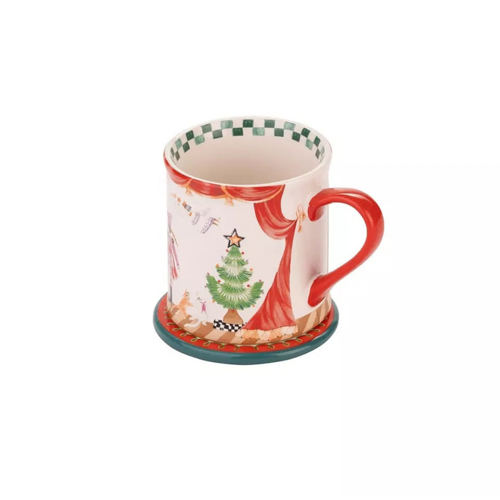 Multi-Color Mollie Mug & Coaster Nutcracker 1