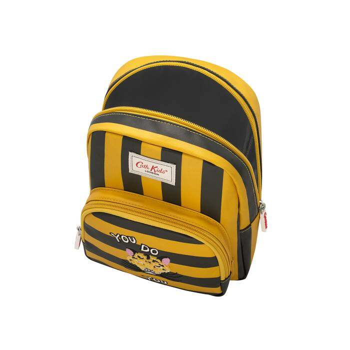 Kids Mini Backpack Kids Stripe Navy/Mustard 1