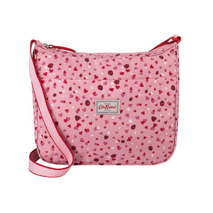 Foldaway Cross Body Mini Lovebugs Pale Rose