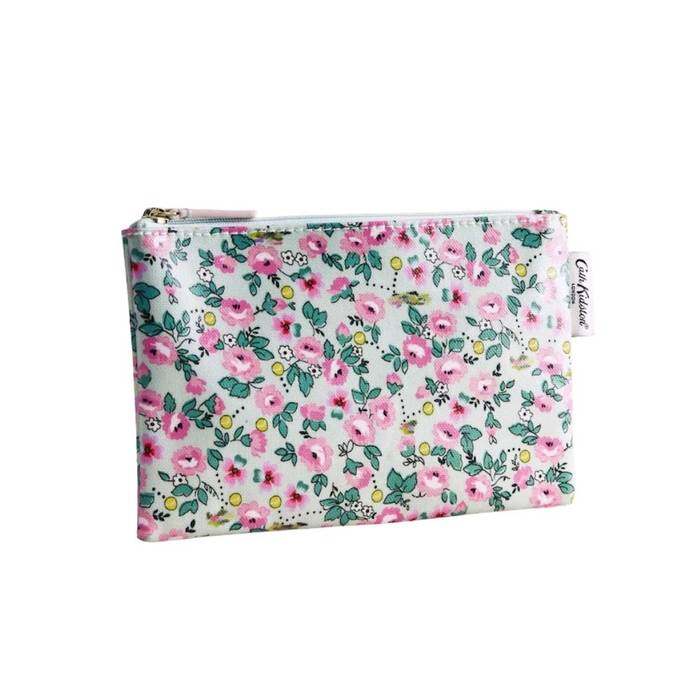 Female Zip Purse Tennis Ditsy Green