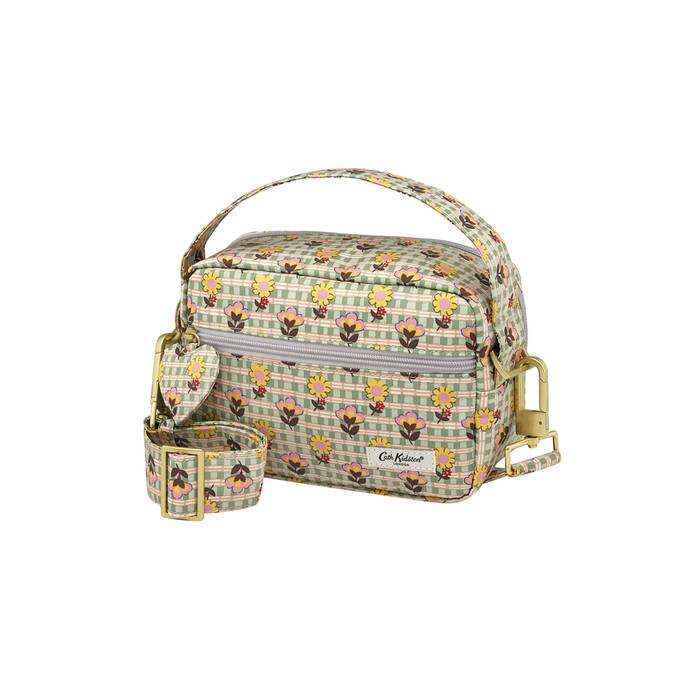 The Heartly Cross Body Check Ditsy Green 1
