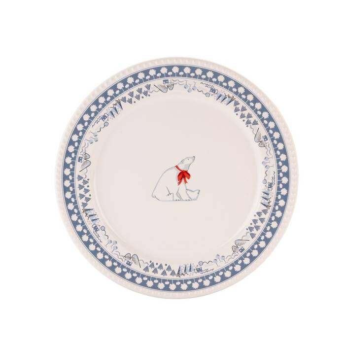Dinner Plate Christmas Journey Blue