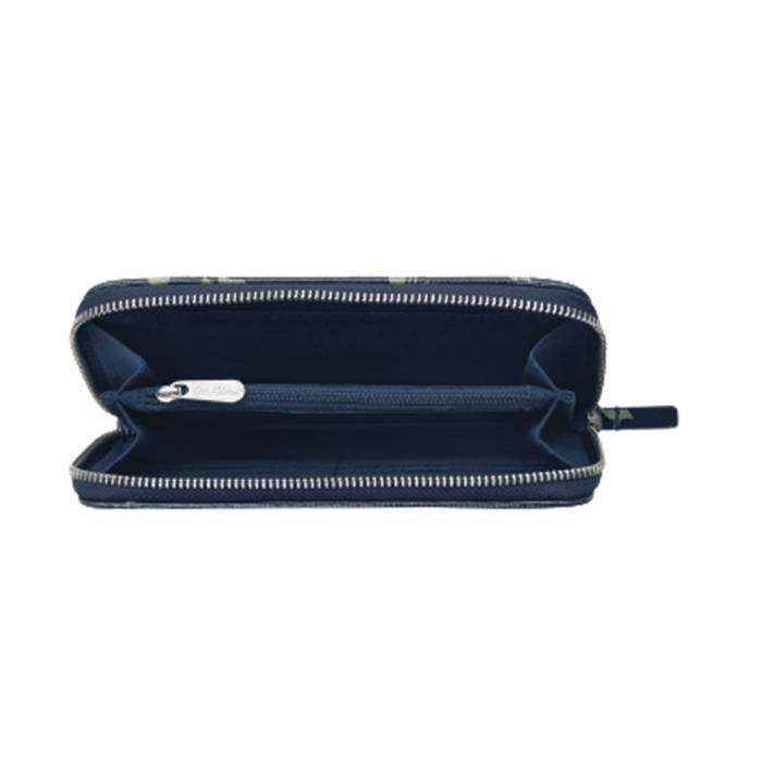 Zip Wallet Dusk Floral Spaced Navy 1
