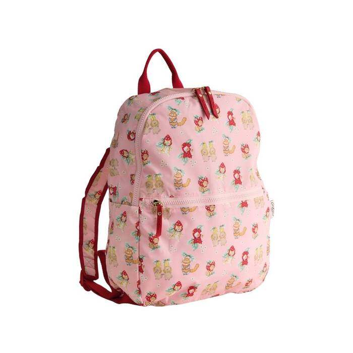 Female Foldaway Backpack Friendly Fruit Pink