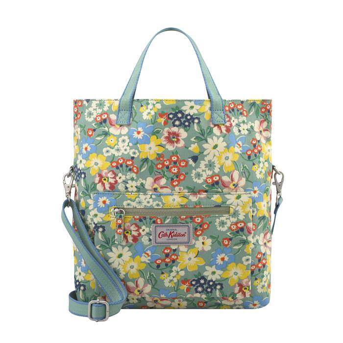 Reversible Cross Body Portland Flowers Sage