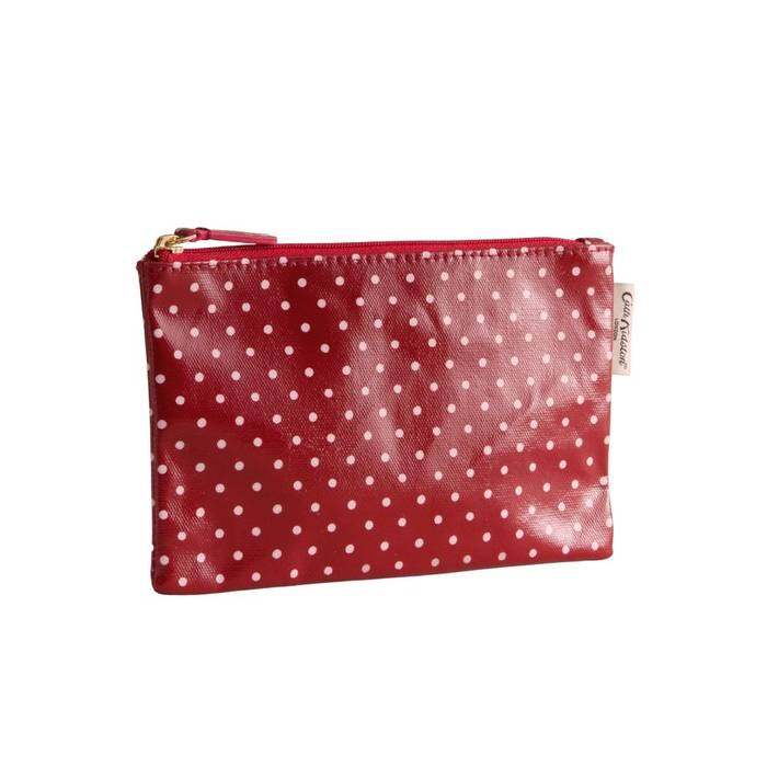 Female Zip Purse Spot Red