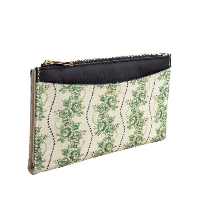 Female Travel Wallet Rose Pearl Minature Green