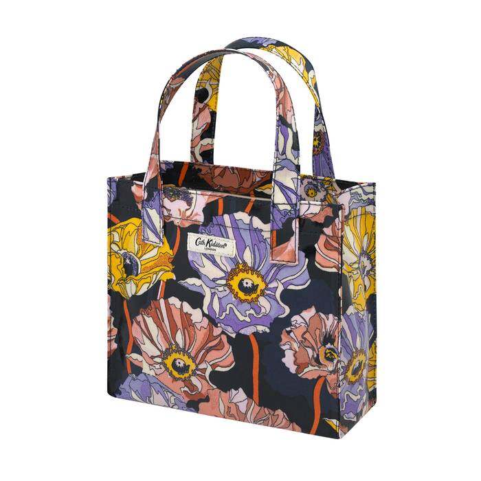 Small Bookbag Summer Poppy Midscale Navy 1