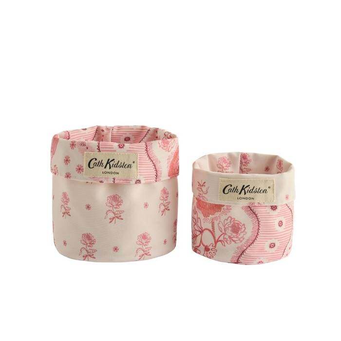 Set of 2 Quilted Storage Bags Spitalfields Multi-Color