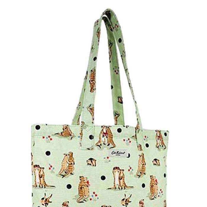 Large Bookbag Meerkats Green 1