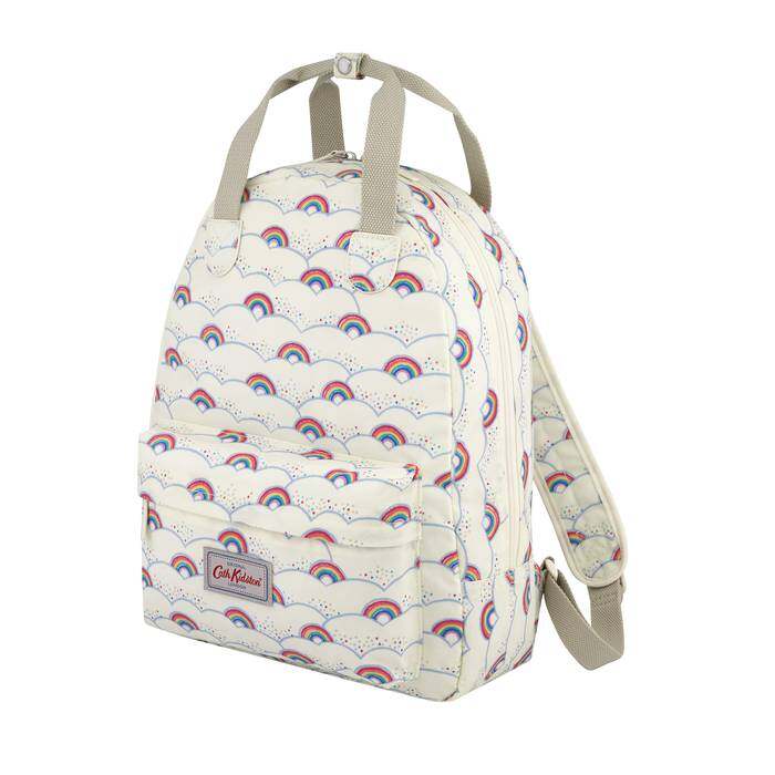 Backpack w hang loop Little Rainbows Warm Cream 1