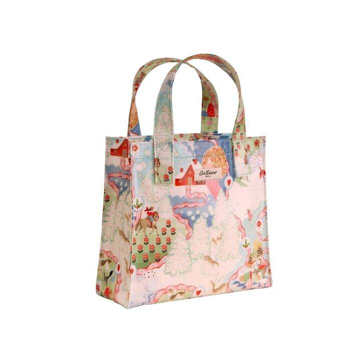 Female Small Bookbag Christmas Journey Multi-color