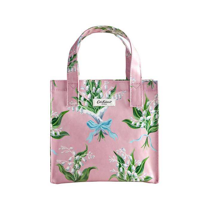 Female Small Bookbag Lily of The Valley Pink