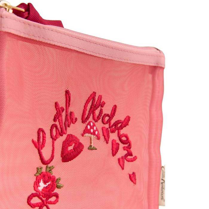 Female Zip Pouch Mesh Pink 1