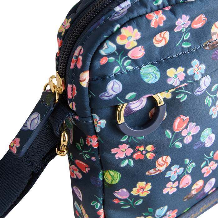 Female Phone Crossbody Marble Ditsy Navy 1