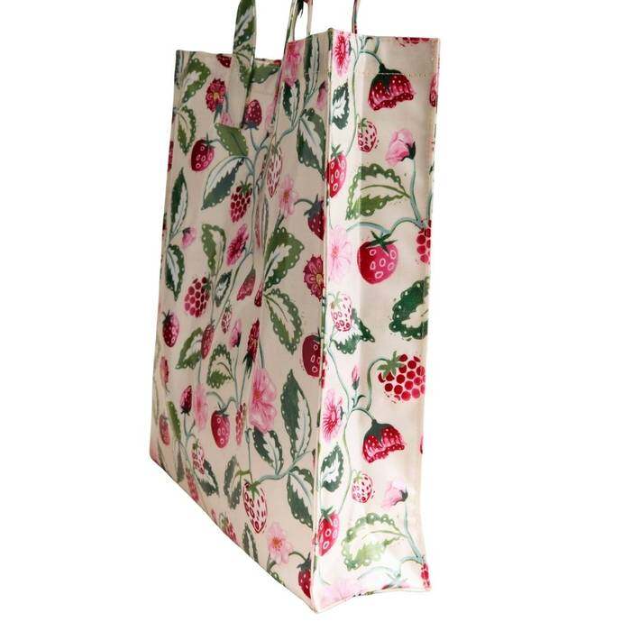Female Large Bookbag Raspberry Garden Cream 1