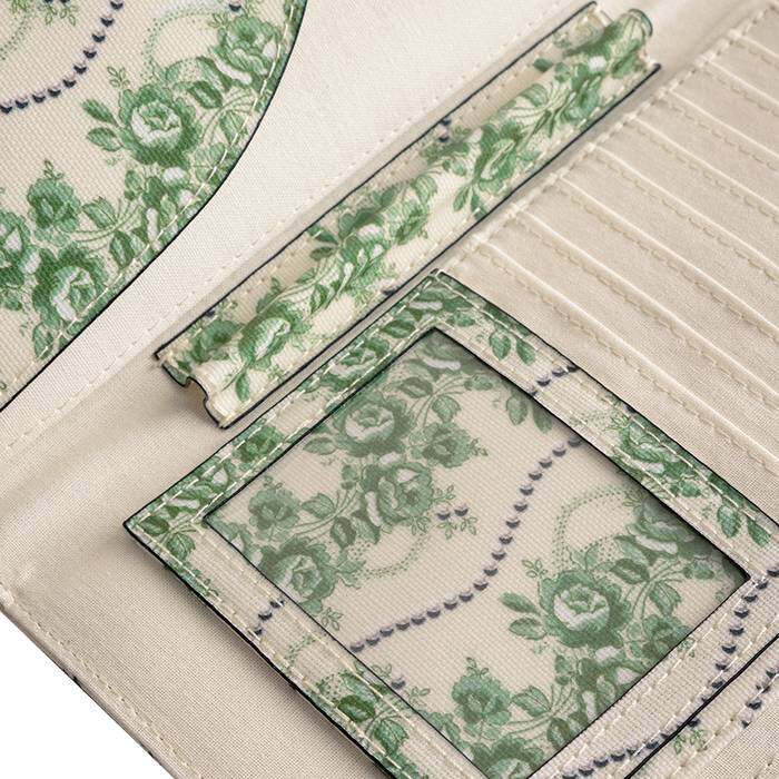 Female Travel Wallet Rose Pearl Minature Green 1