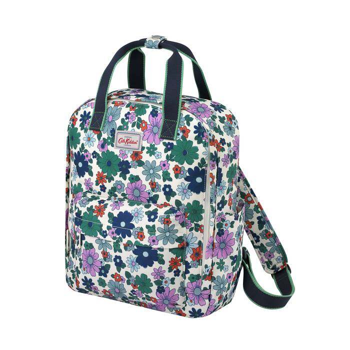Recycled Utility Backpack Petals Warm Cream 1