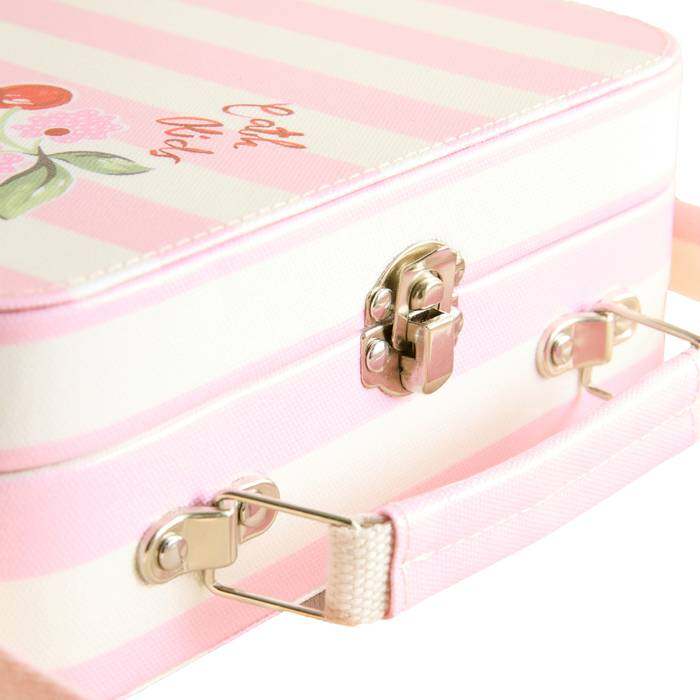 Kids Girl Crossbody Cherry Stripe Pink 1