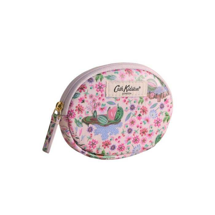 Female Oval Coin Purse Watermelon Ditsy Pink