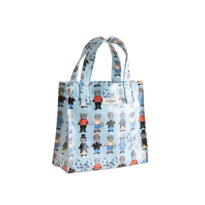 Female Small Bookbag London Dogs Blue