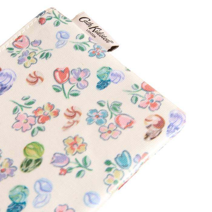 Female Zip Purse Marble Ditsy Ecru 1