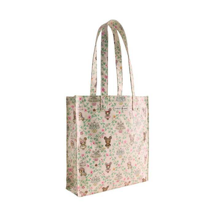 Female Large Bookbag Tokidoki Paper Dresses Cream