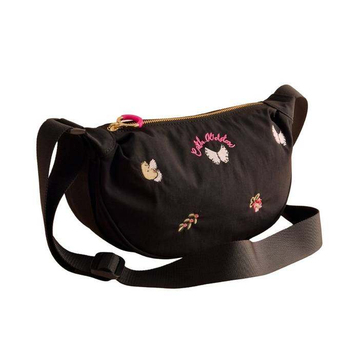 Female Sling Crossbody Butterfly Dance Black