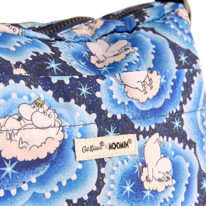 Female Foldaway Crossbody Moomin Clouds Blue 1
