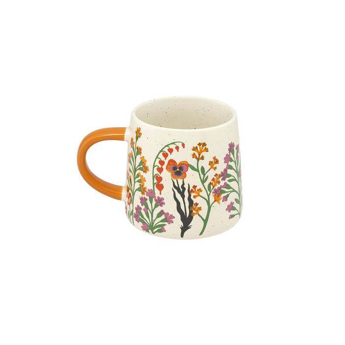 Billie Mug Paper Pansies Peach 1