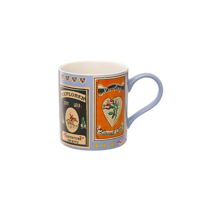 Rosie Fine China Mug Keep Kind Blue