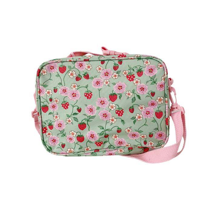 LUNCH BAG STRAWBERRY GREEN 1