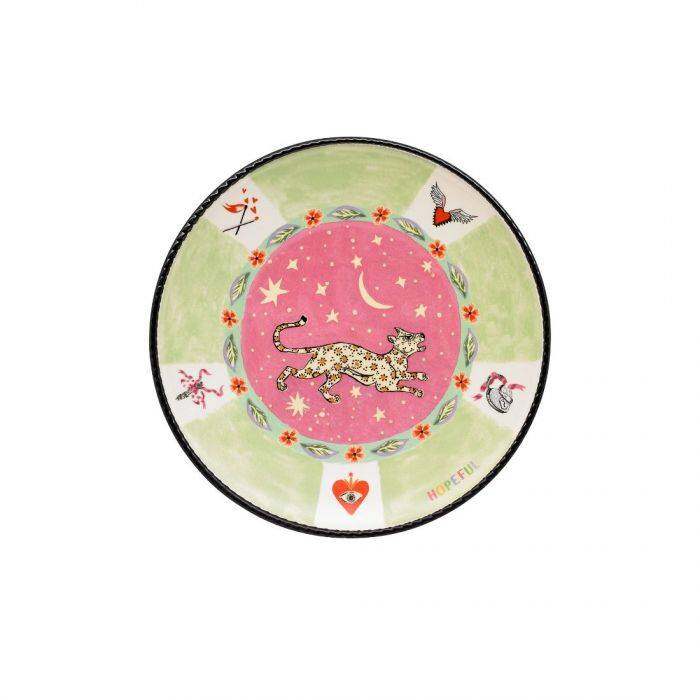 Side Plate Spirit Animals Green