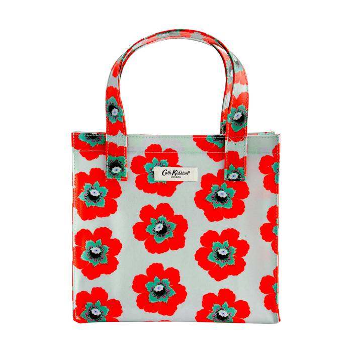 Female Small Bookbag Retro Flower Blue