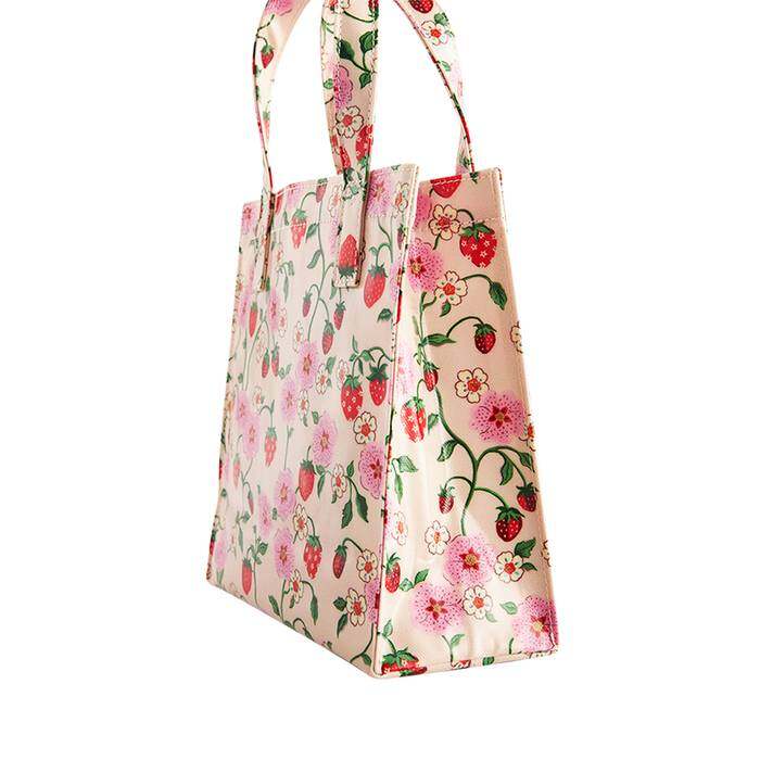 Small Bookbag Strawberry Small Cream 1