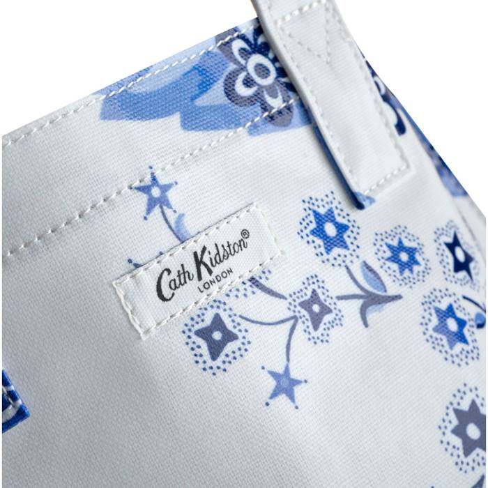 Female Large Bookbag Doodles & Daydreams Floral Blue 1