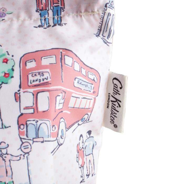 Female Large Foldaway Tote Lovely London Ecru 1