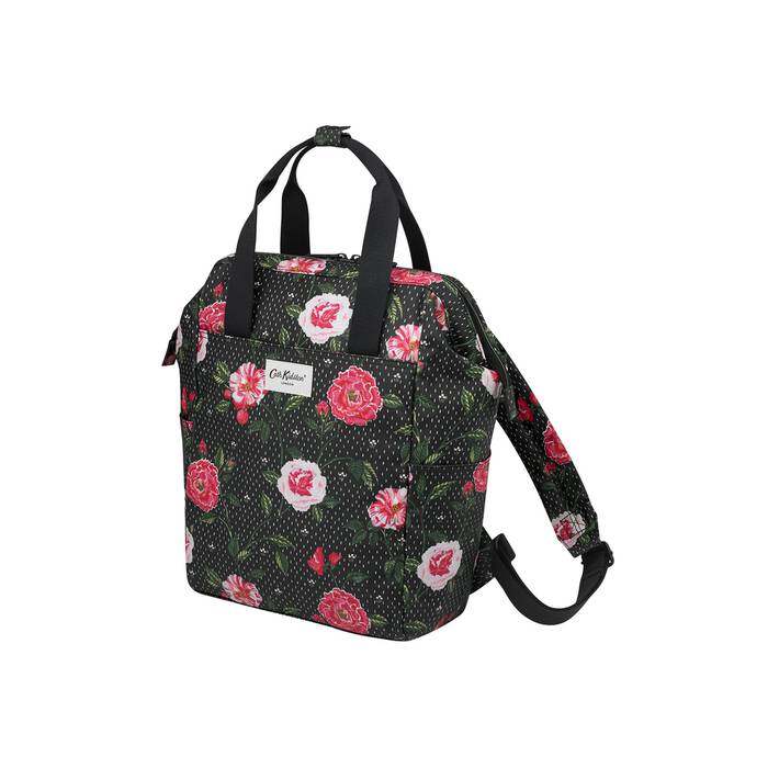 Backpack Nappy Changing Bag Tea Rose Black 1