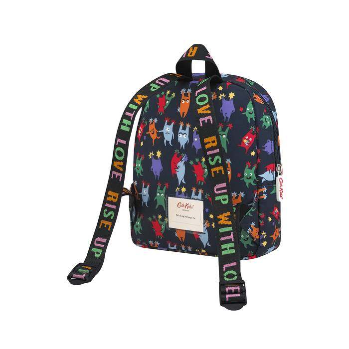 Kids Mini Backpack Good Mini Monsters Navy 1