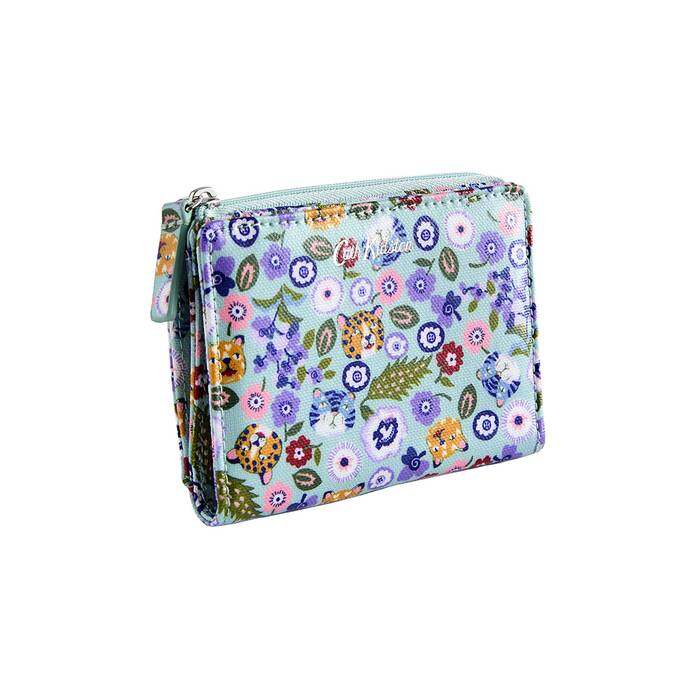Female Slim Pocket Purse Misty Lavender Green