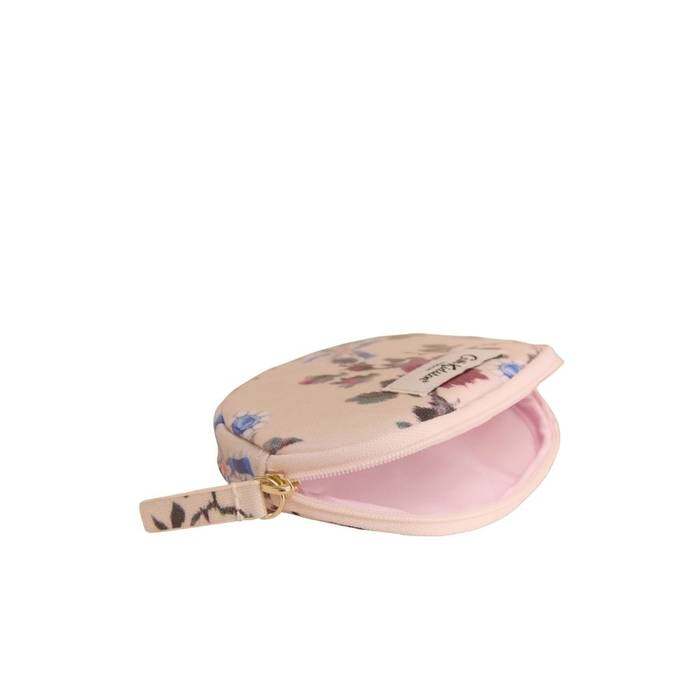 Female Oval Coin Purse Acorn Sprig Cream 1