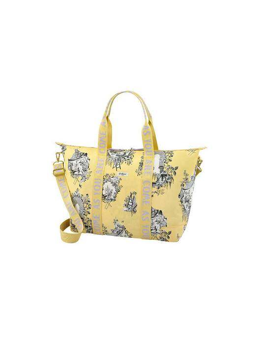 Foldaway Overnight Bag 30 Years Toile Yellow 1