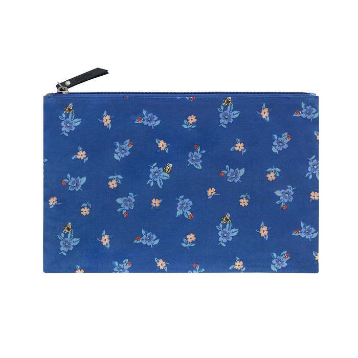 Foldaway Overnight Bag Greenwich Flowers Ditsy Midnight Blue 1